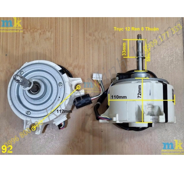 ( SP1932 ) Quạt Panasonic 92W , 95W , DC 5 Dây Dùng Chung Nhiều Hãng Âm Trần